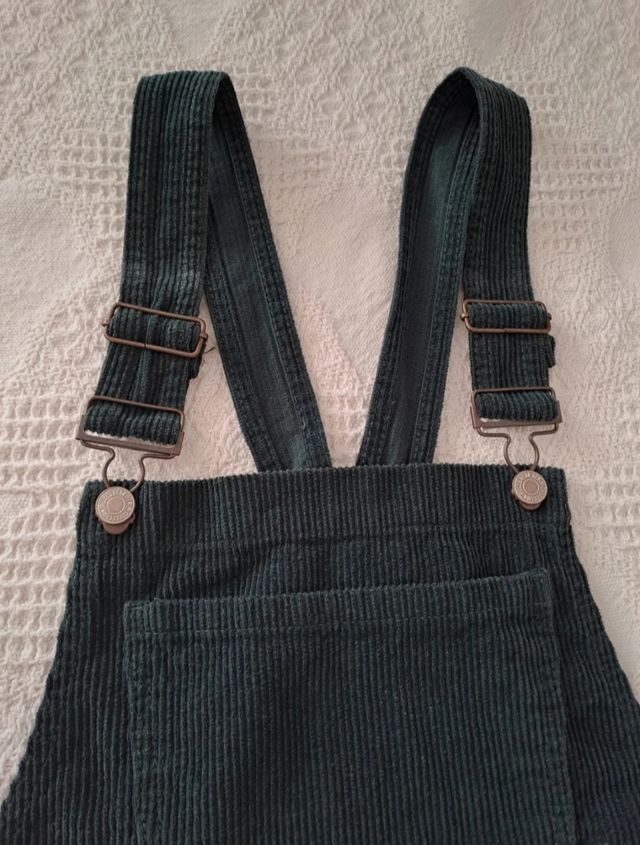 Vestido Peto Pana Verde Pull&Bear