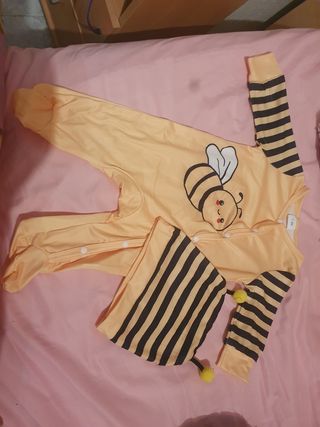 Conjunto bebé abeja 1-3 meses