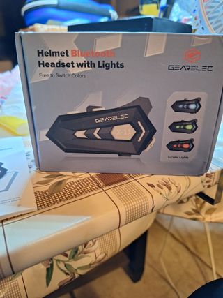 Intercomunicador Bluetooth Gearelec con Luces