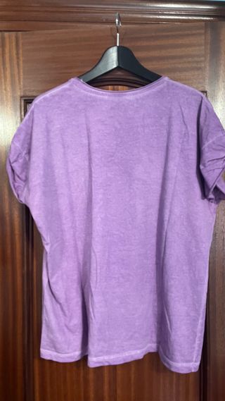 Camiseta Anabel Lee Tú y Yo Morada