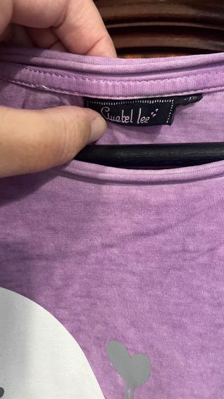 Camiseta Anabel Lee Tú y Yo Morada