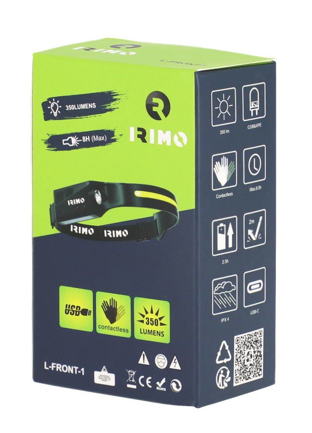 Lanterna frontal LED Cob 350 lm + XPE 90 lm