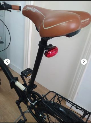 Bicicleta plegable negra