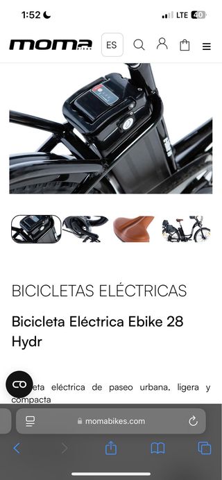 Bicicleta eléctrica moma