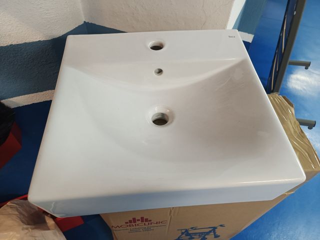 Lavabo Roca porcelana blanco
