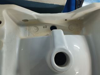 Lavabo Roca porcelana blanco
