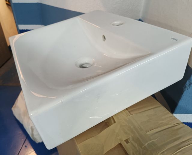 Lavabo Roca porcelana blanco