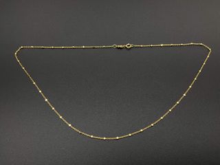 cadena oro 18k 40cm