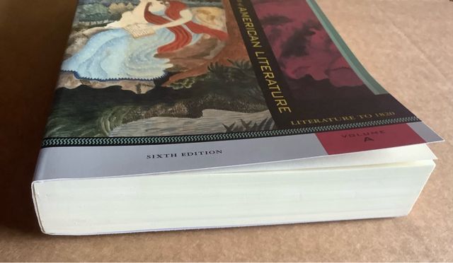 NORTON ANTHOLOGY AMERICAN LIT TO 1820. VOLUME A