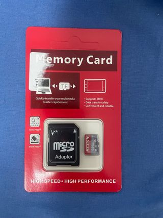 Tarjeta de memoria Micro SD con adaptador