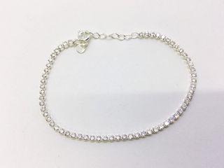 pulsera plata 925mm con piedra con circonita