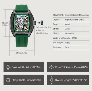 Orologio Moda Uomo/Donna – Quadrante Scheletrato