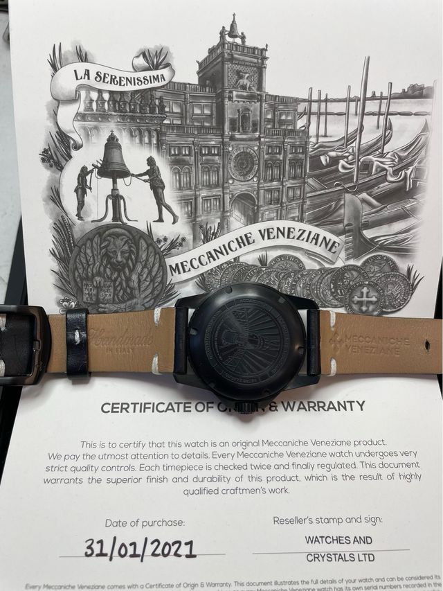 Orologio Meccaniche Veneziane Nereide Automatico