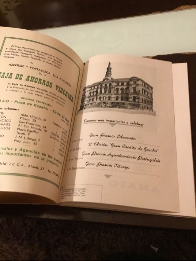 Almanaque Sociedad Ciclista Vizcaína 1965