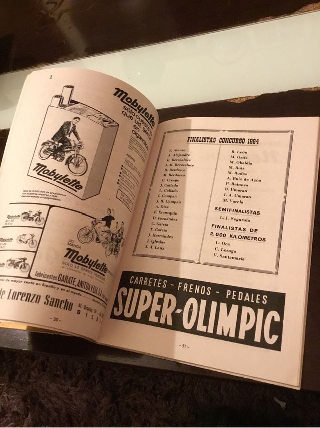 Almanaque Sociedad Ciclista Vizcaína 1965