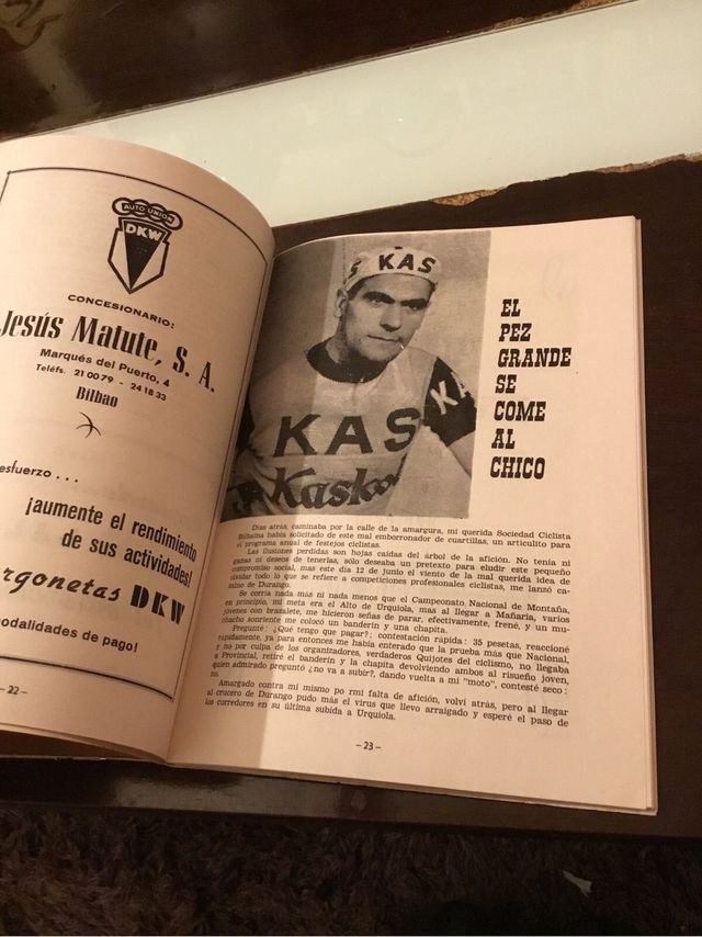 Almanaque Sociedad Ciclista Vizcaína 1965