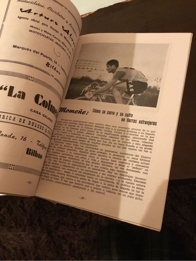 Almanaque Sociedad Ciclista Vizcaína 1965