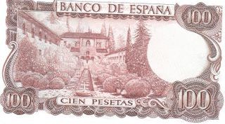 4 Billetes 100 Pesetas Manuel de Falla Sin Circula