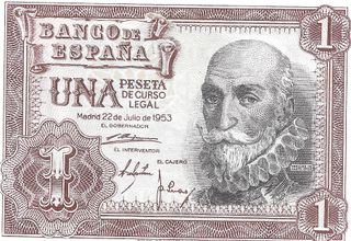 5 Billetes 1 Peseta 1953 Sin Circular
