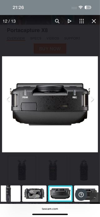 Tascam Portacapture X8 Grabadora de Audio