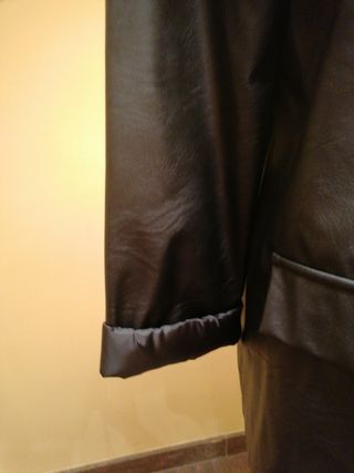Chaqueta Polipiel Negra Talla 44-50
