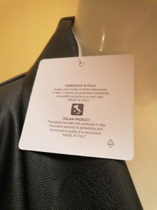 Chaqueta Polipiel Negra Talla 44-50