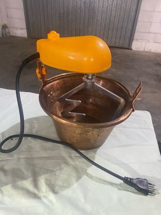 paiolo di rame per polenvintage rame motore giallo