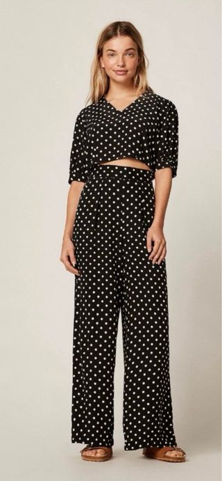 Conjunto Oysho lunares negro