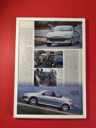 Peugeot 206 CC cuadro cartel publicidad