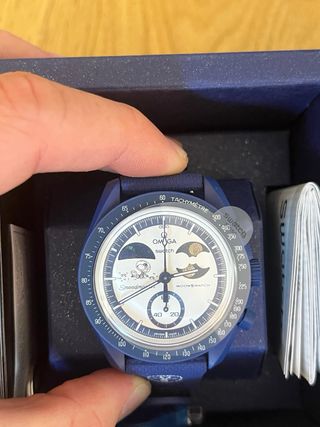 Swatch omega Moonshine Gold Earthphase snoopy 