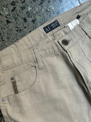 Pantalón Armani Jeans Beige talla 34