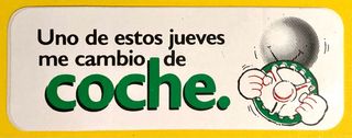 Pegatina La Primitiva años 90 - Jueves Coche