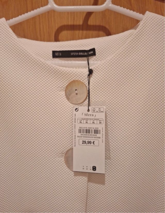 Chaqueta Sfera Blanca Talla XL nueva