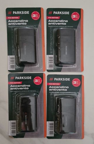 4 Accendini antivento Parkside Fan Edition nuovi