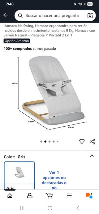 Hamaca para bebe