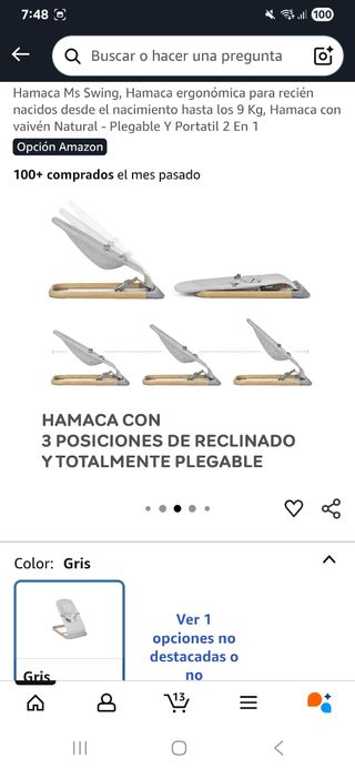 Hamaca para bebe