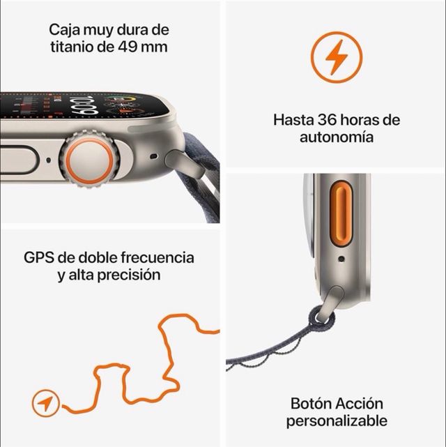 Apple Watch Ultra 2 GPS+Cellular Titanio.