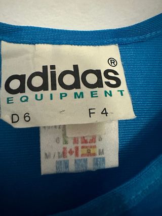 Camiseta sin mangas Adidas vintage azul