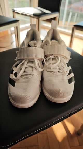 Zapatillas Halterofilia Adidas Powerlift Blancas
