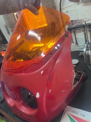 Cúpula moto naranja