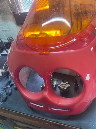 Cúpula moto naranja