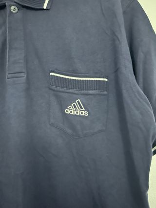 Polo Adidas Vintage Azul