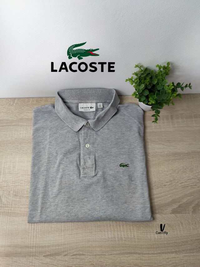 Polo Lacoste Gris Talla L