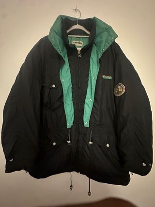Chaqueta Ellesse Vintage Negra y Verde