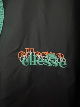 Chaqueta Ellesse Vintage Negra y Verde