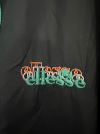 Chaqueta Ellesse Vintage Negra y Verde