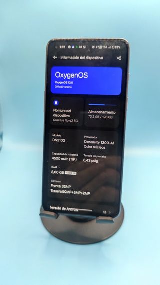 OnePlus Nord 2 5G - 8 GB de RAM + 128 GB de ROM