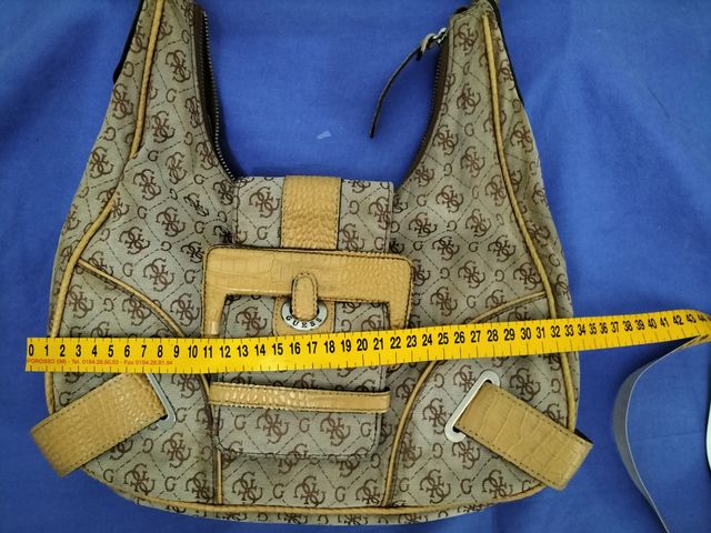 Borsa Guess Beige/Marrone Monogram