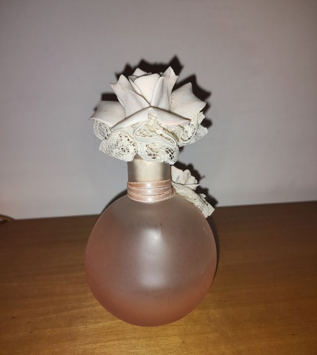 Bottiglietta in vetro decorata