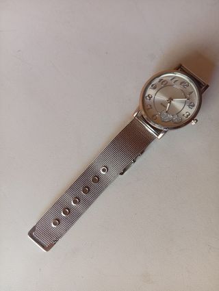 Reloj de fantasía plateado